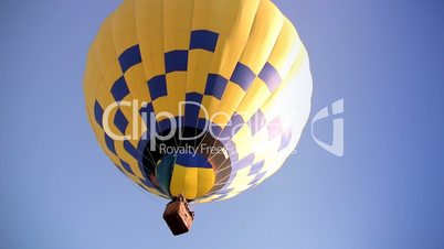 Yellow-blue Hot Air Balloon