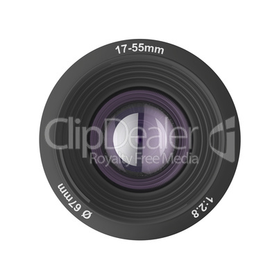 Front view of photographic lens