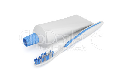 Toothbrush and toothpaste