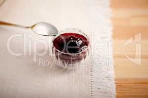 berry jam bowl closeup