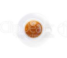 Italian espresso coffee cup isolated on white