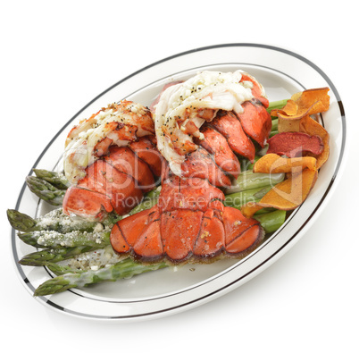 Grilled Lobster Tail Plate