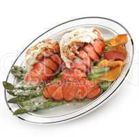Grilled Lobster Tail Plate
