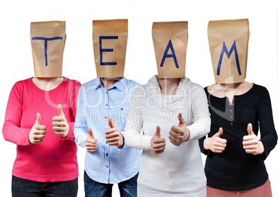 people symbolizing team