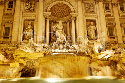 Trevi Fountain - famous landmark in Rome