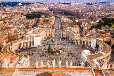 Panorama of Vatican and Rome