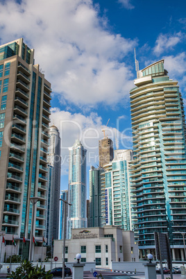 Dubai Marina cityscape, UAE