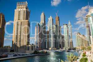 Dubai Marina cityscape, UAE