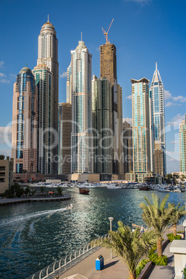 Dubai Marina cityscape, UAE