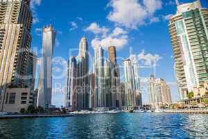 Dubai Marina cityscape, UAE