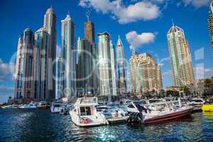 Dubai Marina cityscape, UAE