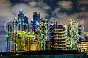 Dubai Marina cityscape, UAE