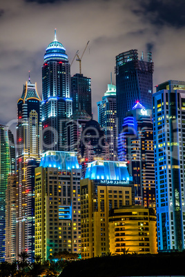 Dubai Marina cityscape, UAE