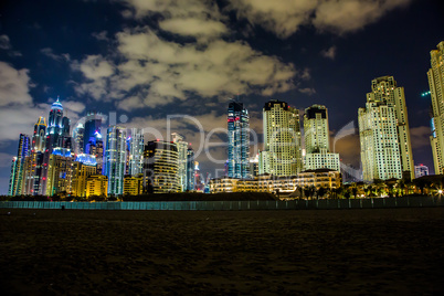 Dubai Marina cityscape, UAE