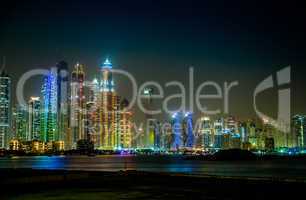 Dubai Marina cityscape, UAE