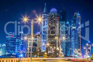 Dubai Marina cityscape, UAE