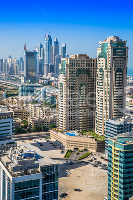 Dubai downtown. East, United Arab Emirates architecture