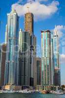 Dubai Marina cityscape, UAE