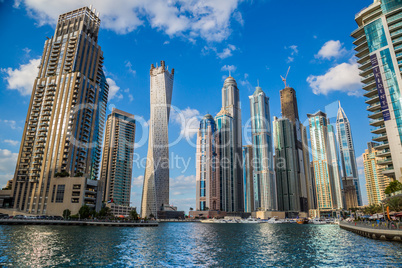 Dubai Marina cityscape, UAE