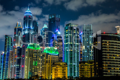 Dubai Marina cityscape, UAE