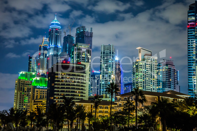 Dubai Marina cityscape, UAE