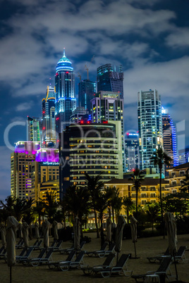 Dubai Marina cityscape, UAE