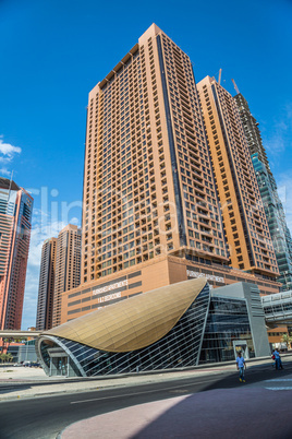 Dubai Marina Metro Station, United Arab Emirates