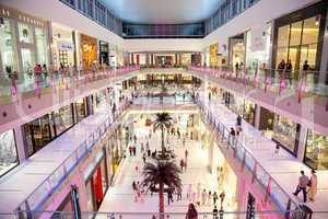 Interior View of Dubai Mall - world's largest shopping mall