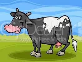 cow farm animal cartoon illustration