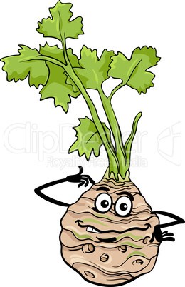 funny celery vegetable cartoon illustration