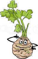 funny celery vegetable cartoon illustration