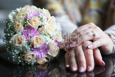 Hand with flowers