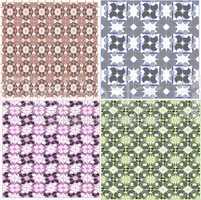 Abstract seamless pattern, background set