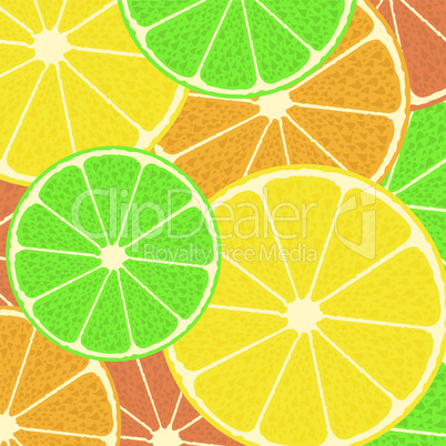 Citrus seamless pattern background