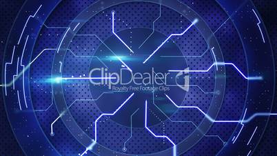 blue hi-tech abstract loopable background
