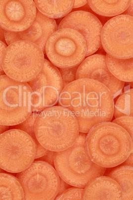 Hintergrund aus geschnittenen Karotten