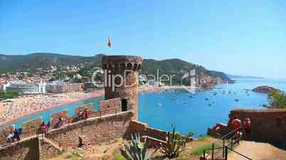 Tossa de Mar, Costa Brava in Catalonia, Spain