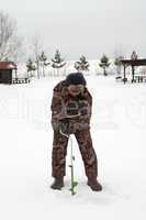 Winter fishing.