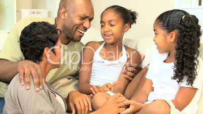 Ethnic Family Laughing Together