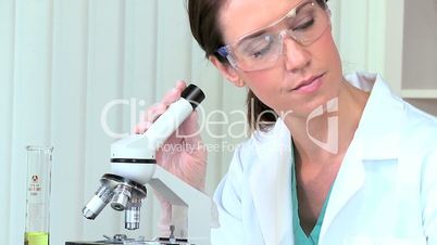 Female Medical Researcher in Laboratory