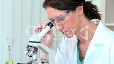 Female Medical Researcher in Laboratory
