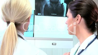 Female Doctors in Hospital Radiology