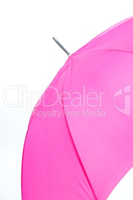 Pink Umbrella Isolated on a White Background
