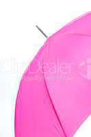 Pink Umbrella Isolated on a White Background