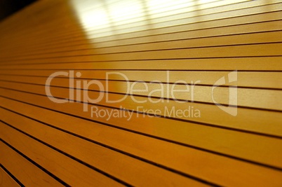 Rows of Golden Fitted Wooden Slats Background
