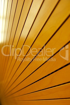 Rows of Golden Tightly Fitted Wooden Slats Background