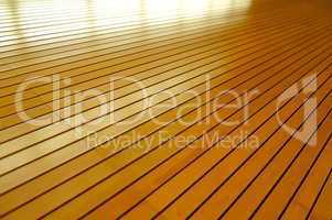 Rows of Golden Tightly Fitted Wooden Slats Background