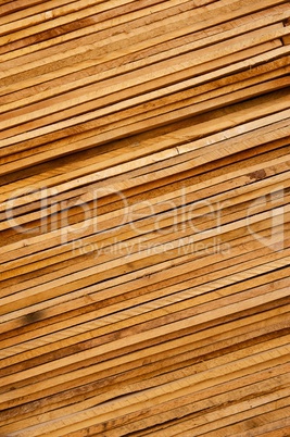 Slanted Stack of Wooden Planks Background