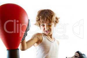 Kid boxing