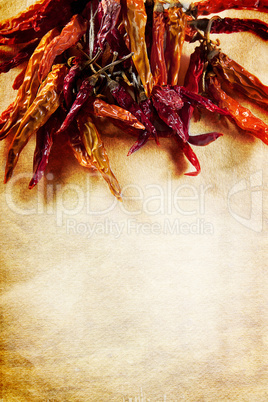 Dried peppers frame